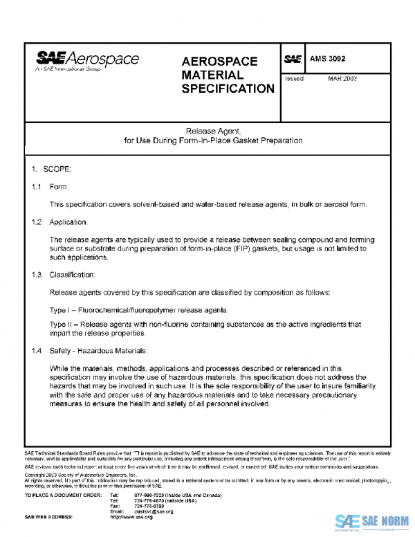 SAE AMS3092 PDF