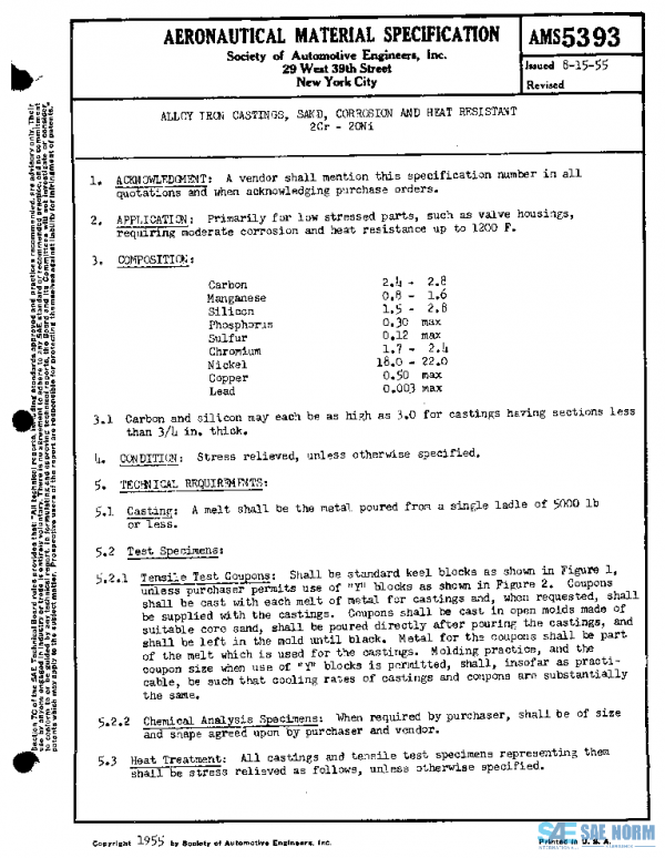SAE AMS5393 PDF SAE AMS5393 PDF