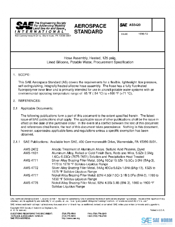 SAE AS5420 PDF