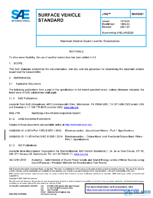 SAE J192_202103 PDF