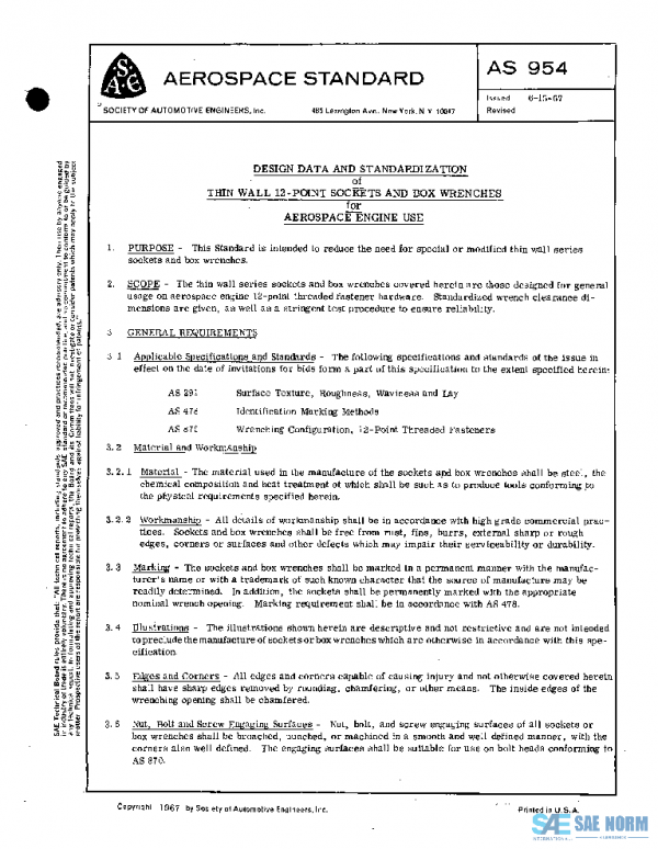 SAE AS954 PDF