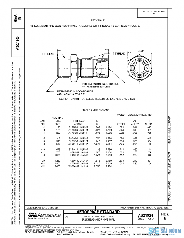 SAE AS21924B PDF SAE AS21924B PDF