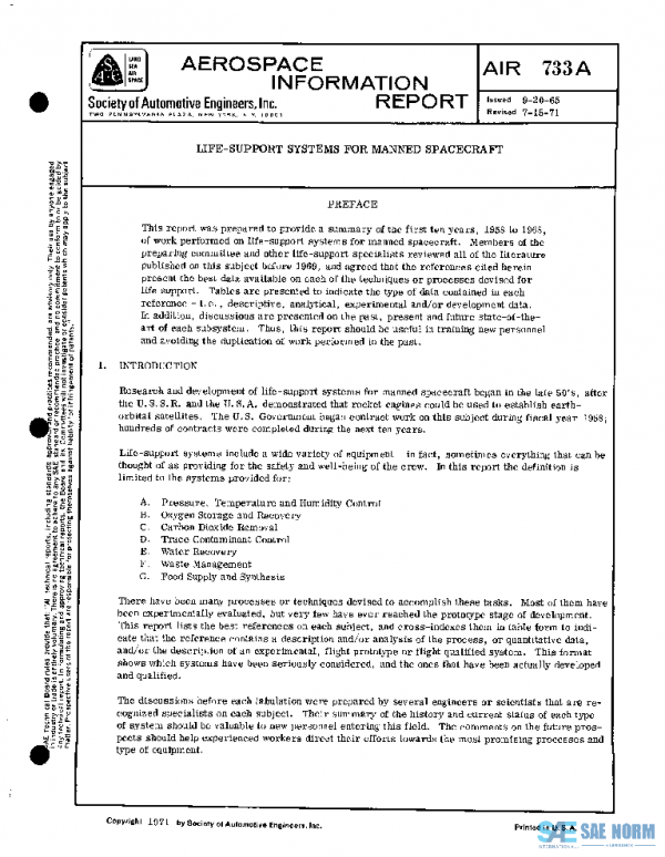 SAE AIR733A PDF