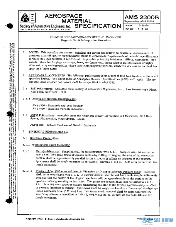 SAE AMS2300B PDF SAE AMS2300B PDF