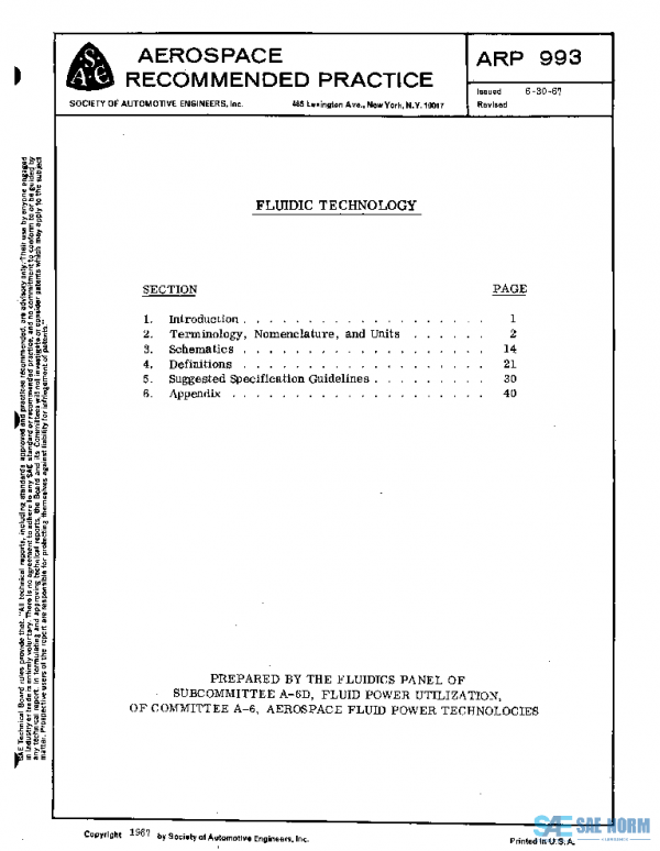 SAE ARP993 PDF