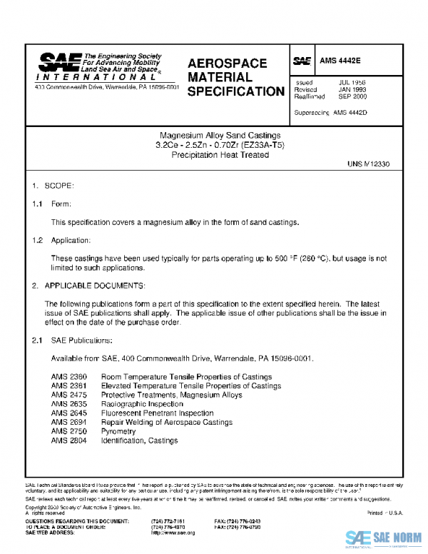 SAE AMS4442E PDF