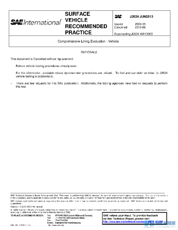 SAE J2624_201306 PDF SAE J2624_201306 PDF