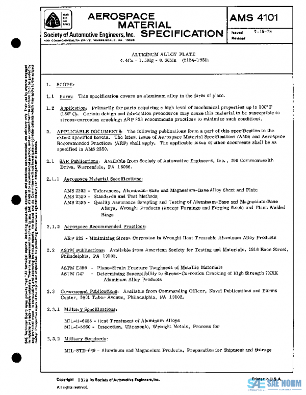 SAE AMS4101 PDF