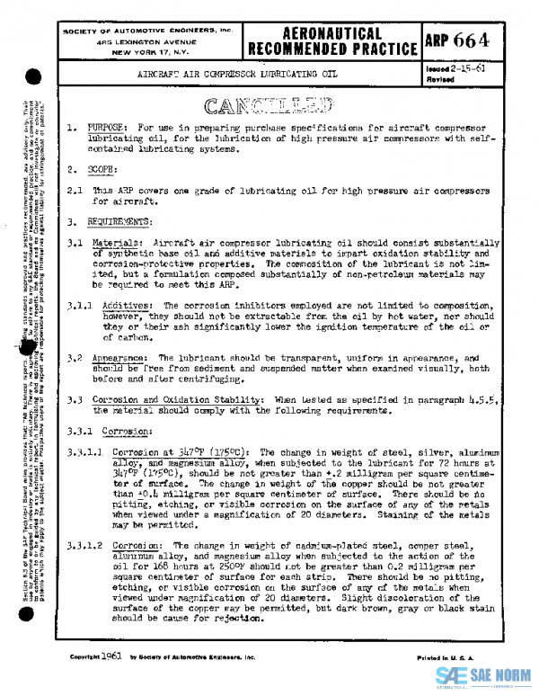 SAE ARP664 PDF