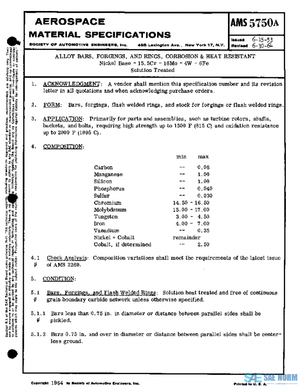 SAE AMS5750A PDF SAE AMS5750A PDF