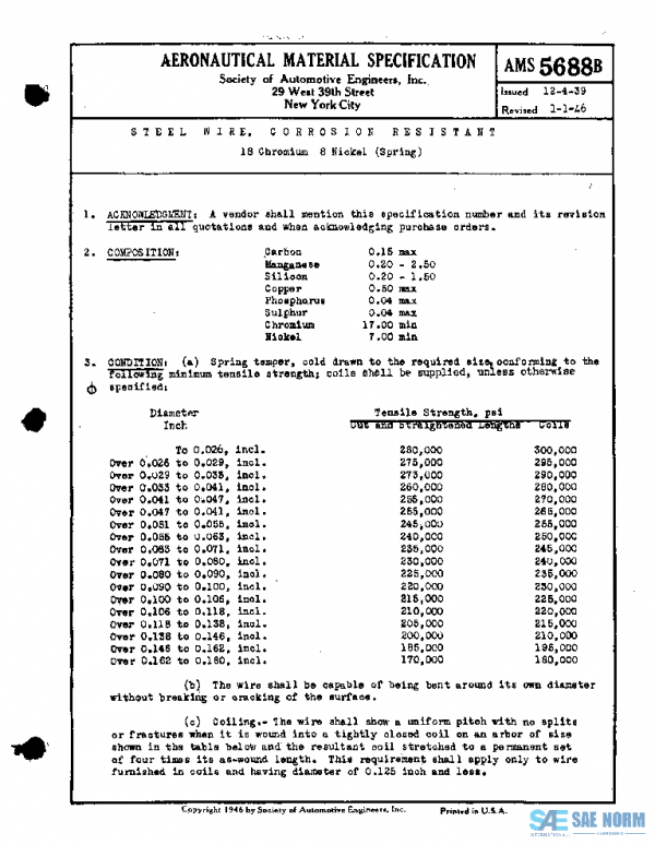 SAE AMS5688B PDF SAE AMS5688B PDF
