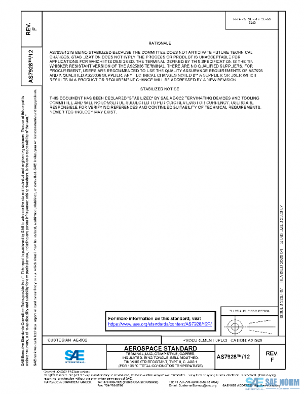 SAE AS7928/12F PDF SAE AS7928/12F PDF