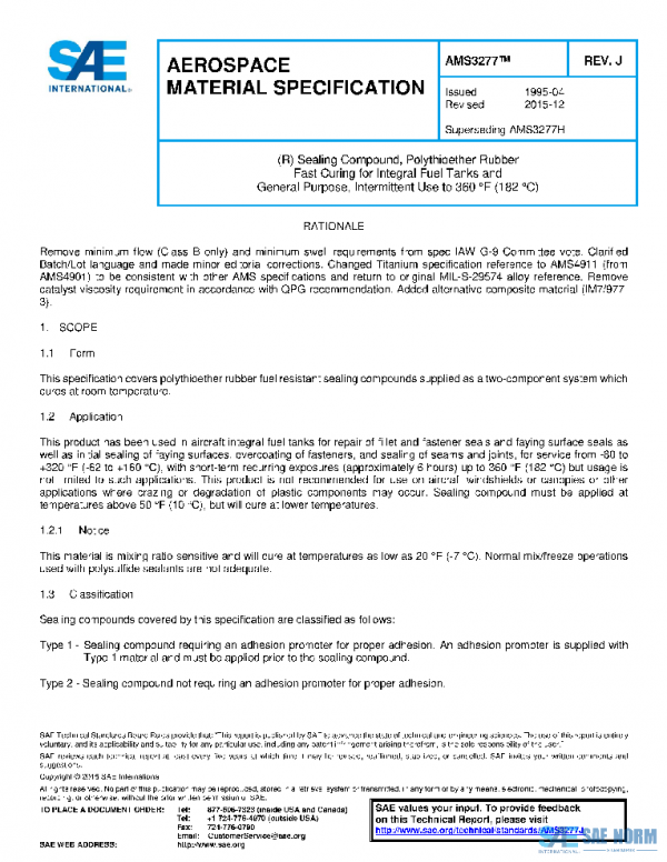 SAE AMS3277J PDF