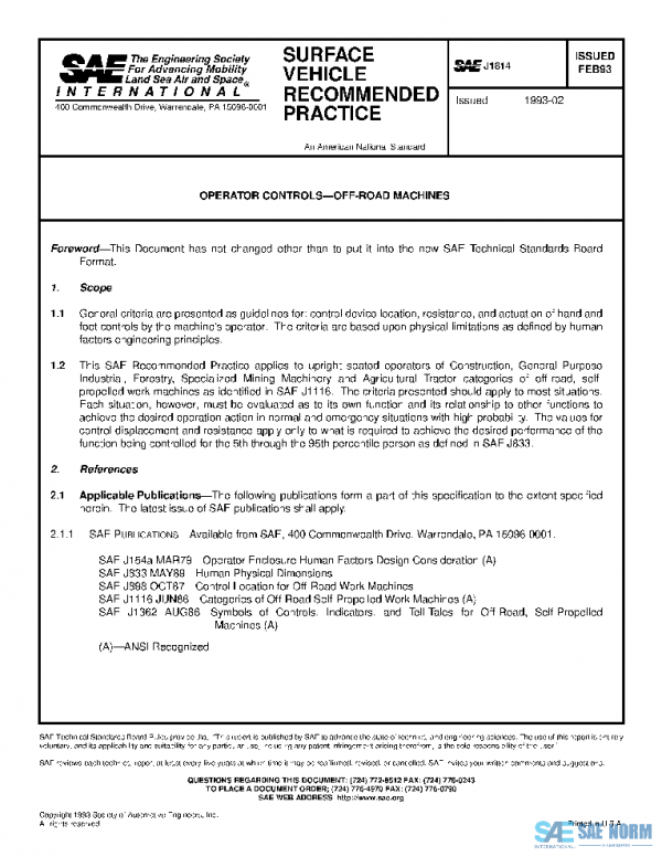 SAE J1814_199302 PDF SAE J1814_199302 PDF