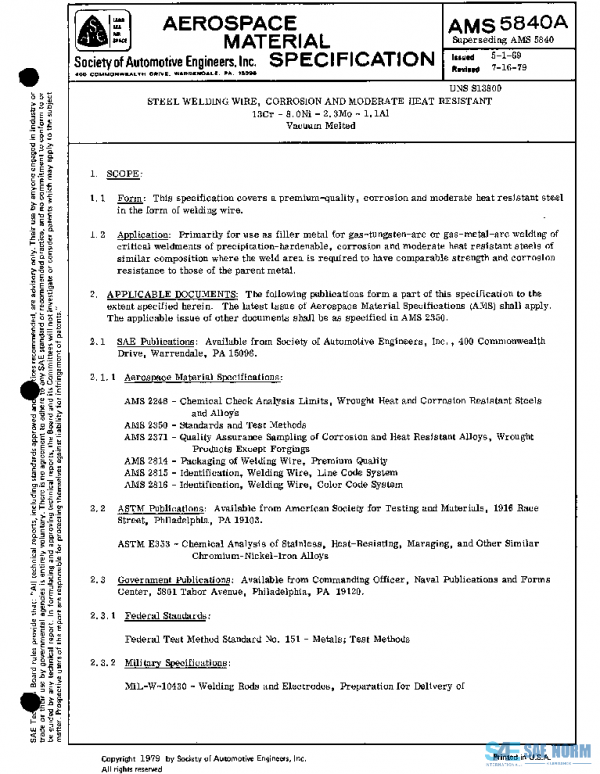 SAE AMS5840A PDF