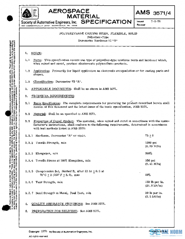 SAE AMS3571/4 PDF SAE AMS3571/4 PDF