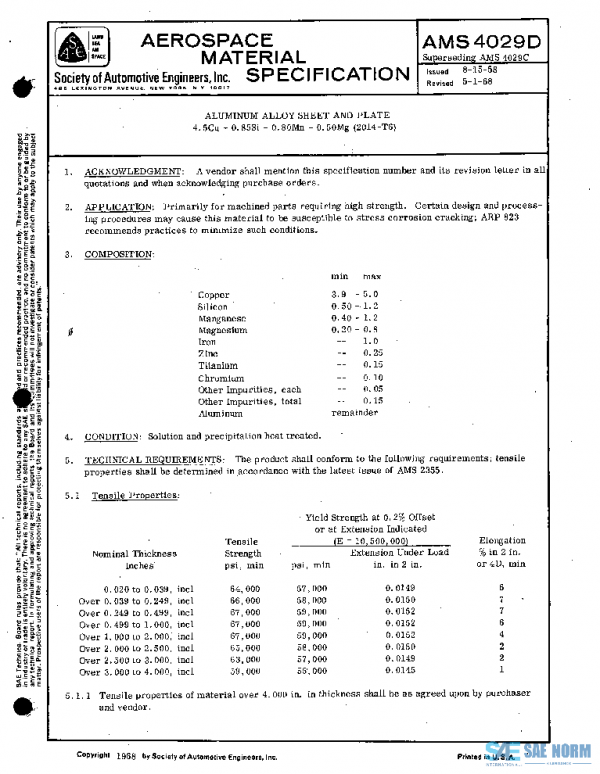 SAE AMS4029D PDF