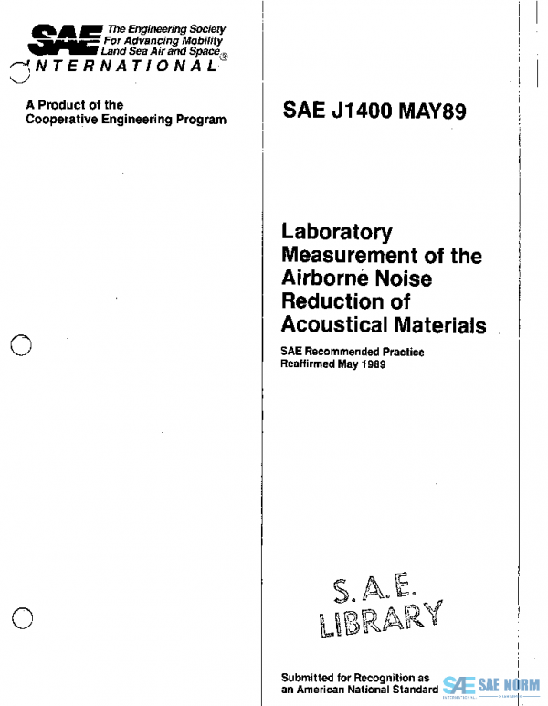 SAE J1400_198905 PDF