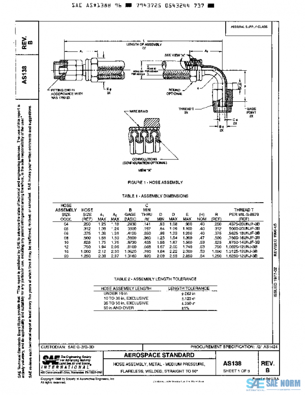 SAE AS138B PDF SAE AS138B PDF