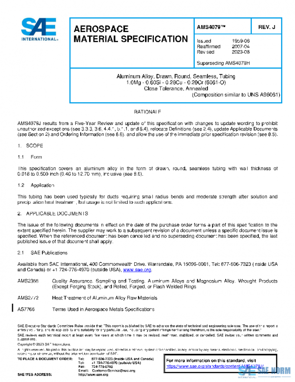 SAE AMS4079J PDF