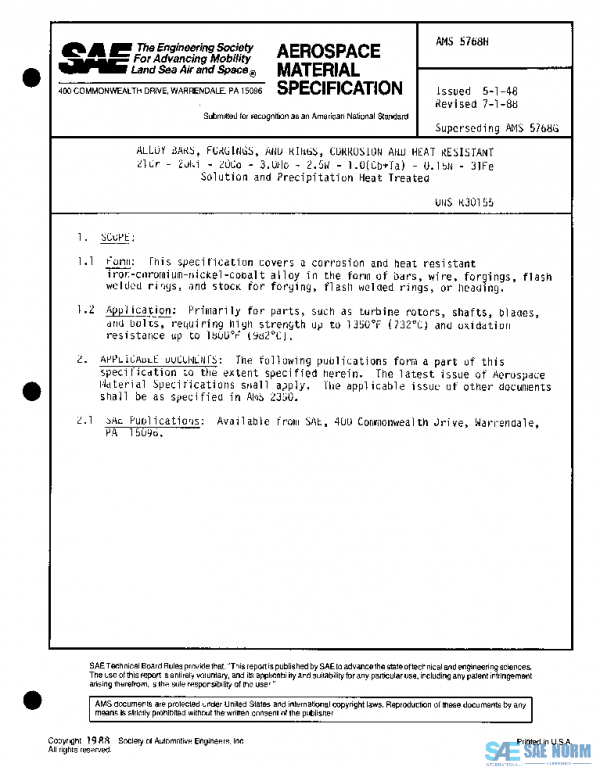 SAE AMS5768H PDF
