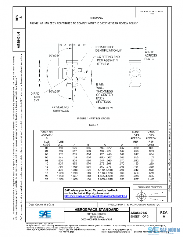 SAE AS85421/6A PDF SAE AS85421/6A PDF