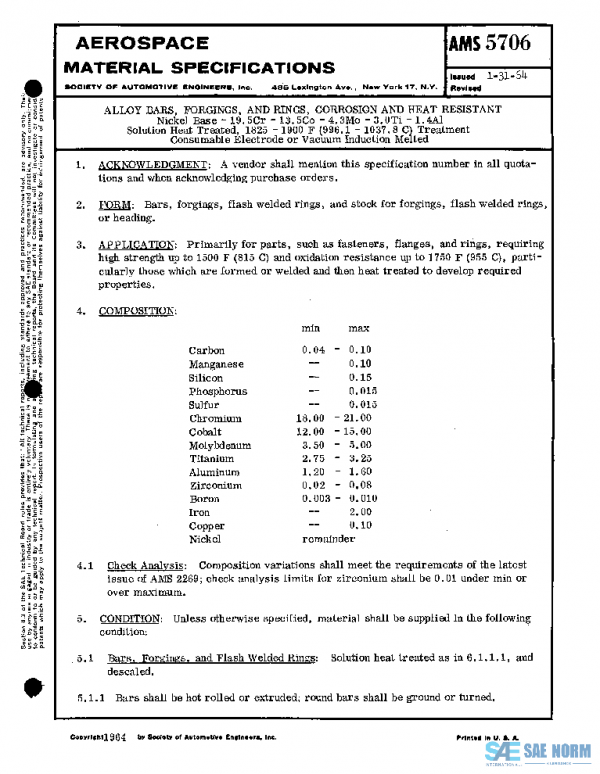 SAE AMS5706 PDF