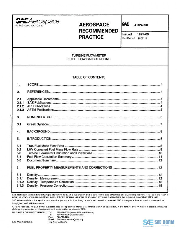 SAE ARP4990 PDF SAE ARP4990 PDF