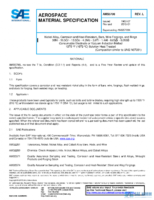 SAE AMS5708L PDF