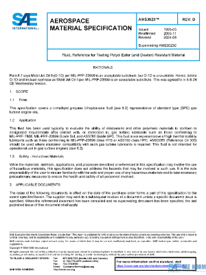 SAE AMS3023D PDF SAE AMS3023D PDF