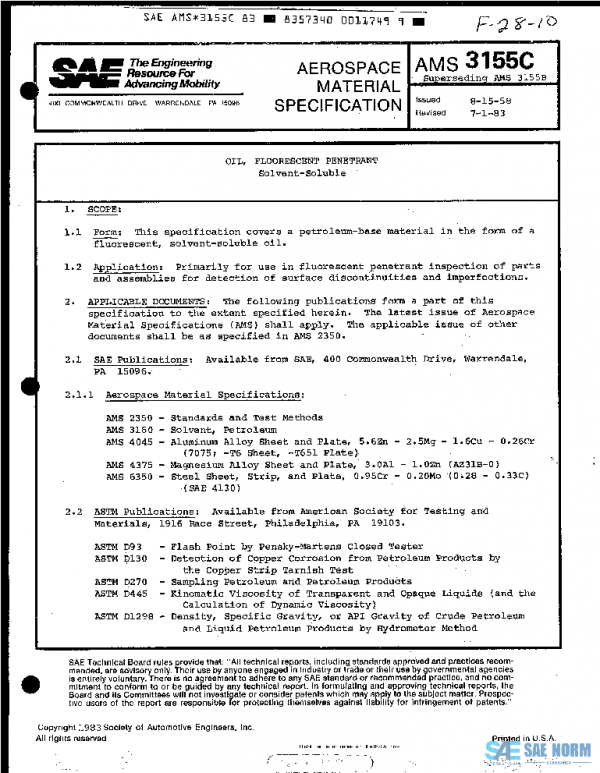 SAE AMS3155C PDF