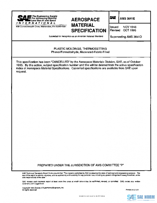 SAE AMS3641E PDF SAE AMS3641E PDF