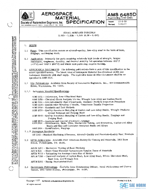SAE AMS6485D PDF