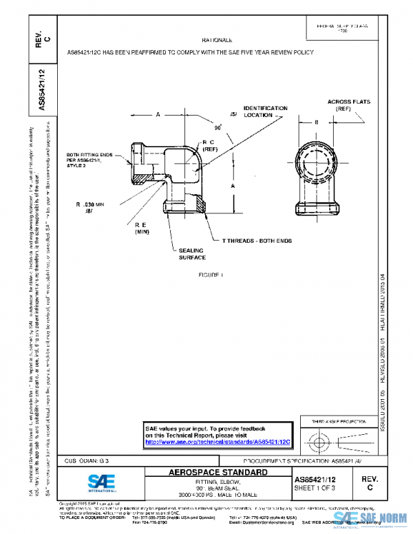 SAE AS85421/12C PDF SAE AS85421/12C PDF