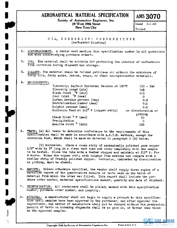 SAE AMS3070 PDF