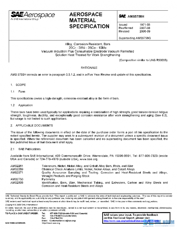 SAE AMS5758H PDF