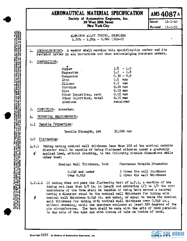 SAE AMS4087A PDF SAE AMS4087A PDF