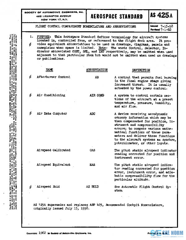SAE AS425A PDF