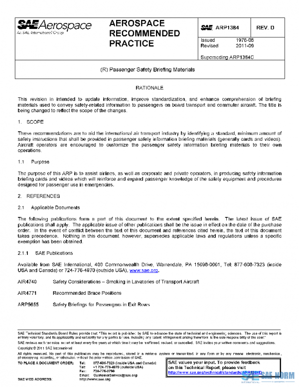 SAE ARP1384D PDF SAE ARP1384D PDF