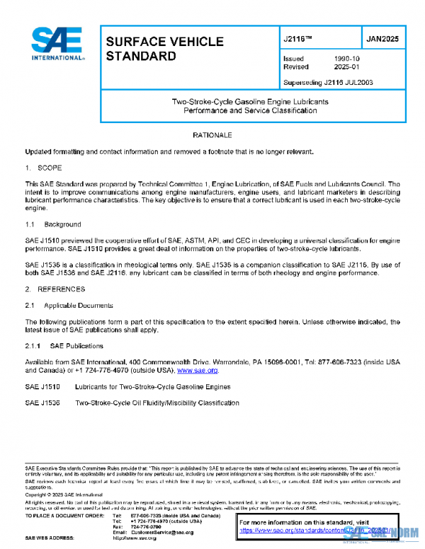 SAE J2116_202501 PDF