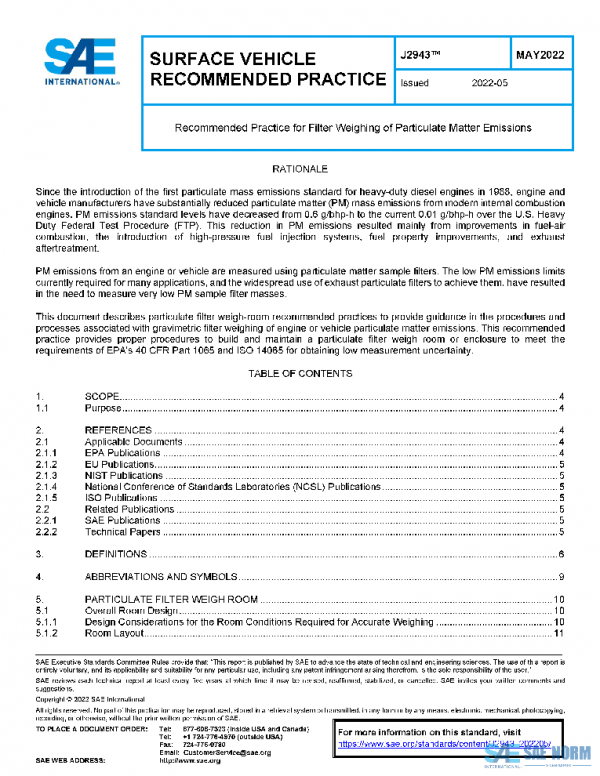SAE J2943_202205 PDF