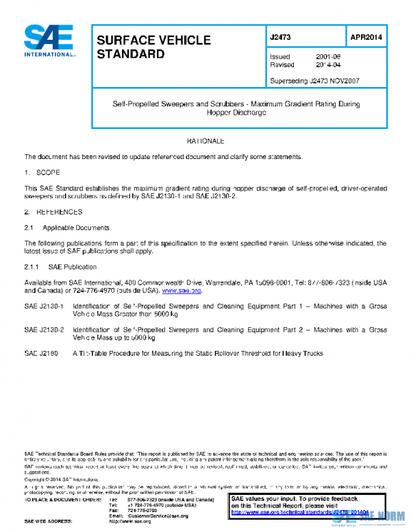 SAE J2473_201404 PDF SAE J2473_201404 PDF