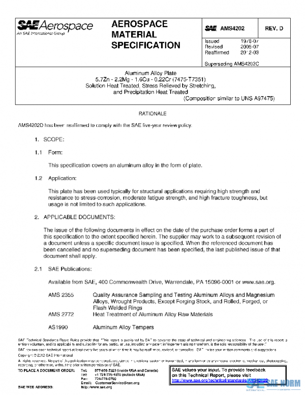 SAE AMS4202D PDF