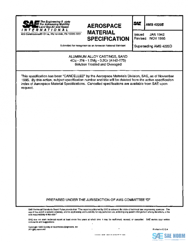 SAE AMS4220E PDF