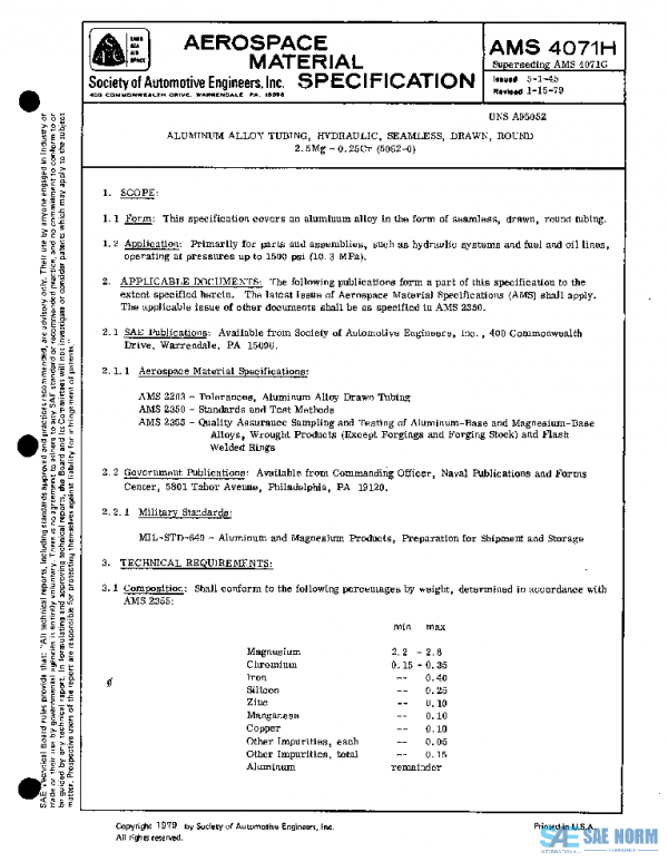 SAE AMS4071H PDF