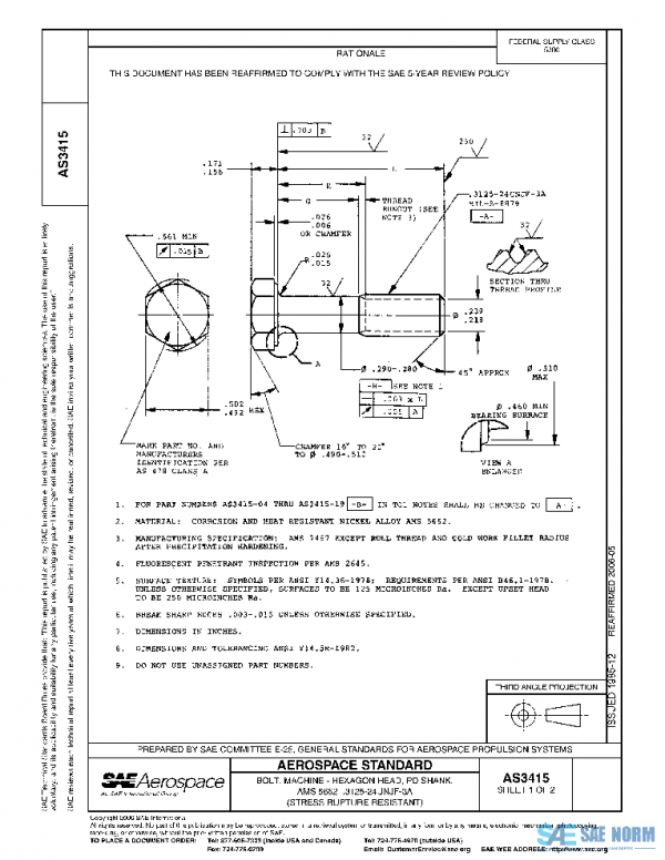 SAE AS3415 PDF