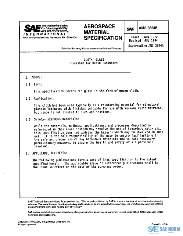 SAE AMS3824B PDF SAE AMS3824B PDF