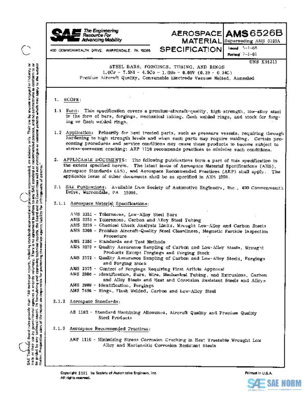 SAE AMS6526B PDF