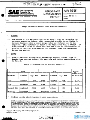 SAE AIR1551 PDF