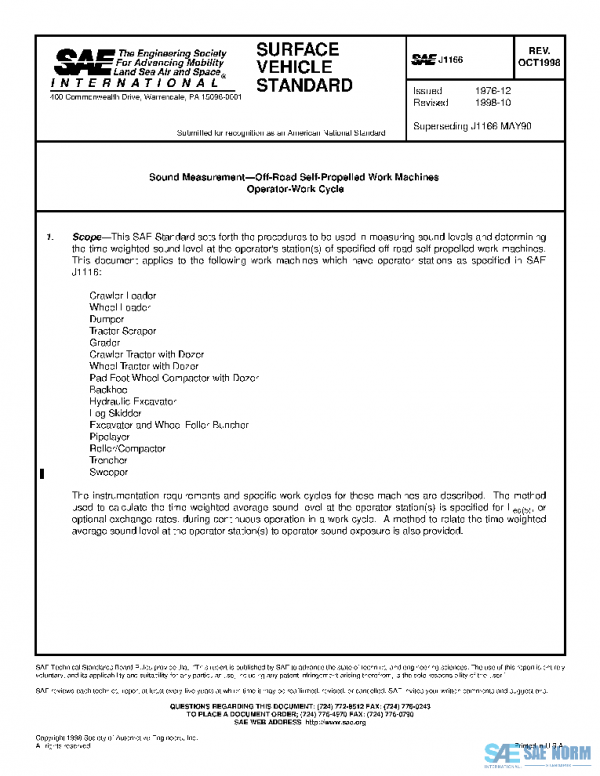 SAE J1166_199810 PDF